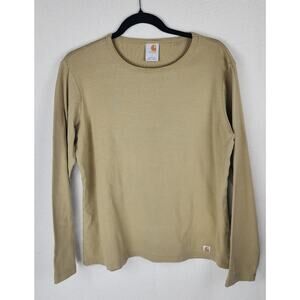 Carhartt Top Womens L 100% Cotton long sleeve Gorpcore loungewear cozycore